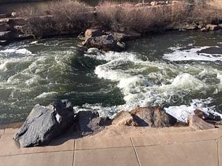 Biggest wave in play park at 920 cfs at REI