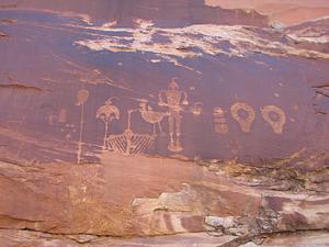 Wolfman Petroglyph Panel