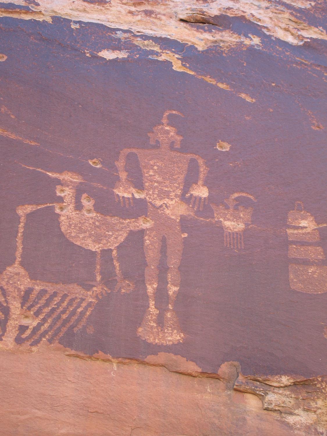 Wolfman Petroglyph Panel