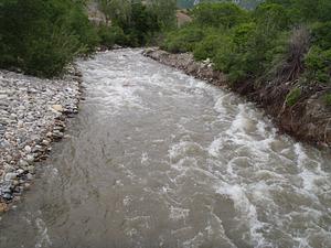 At flood levels